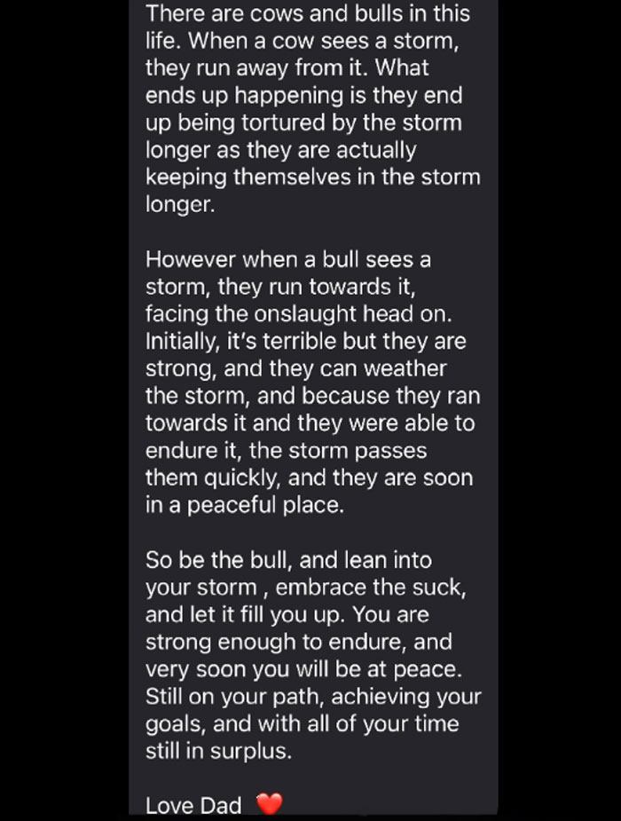 "Some Perspective From Your Old Man": Dad Gets Praised For His Text To Daughter After A Breakup