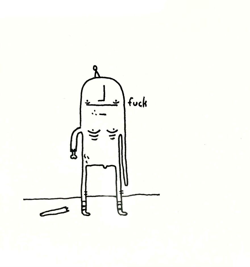 I Depict Life Through The Eyes Of Squishy Naked People With Hats (40 Pics)