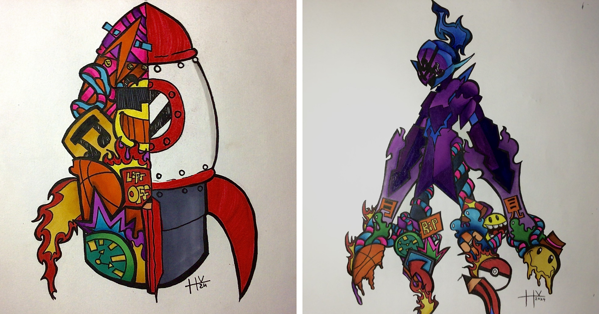 My Funky Artworks Over The Years (21 Pics) | Bored Panda