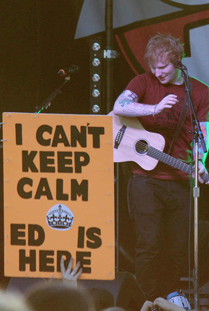 Greatest Sign Ever At The Ed Sheeran Concert