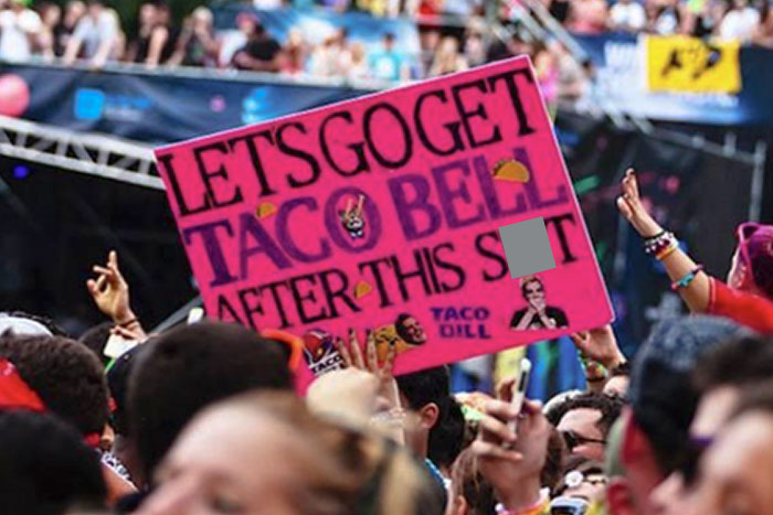 This Fan Had Taco Bell In Mind