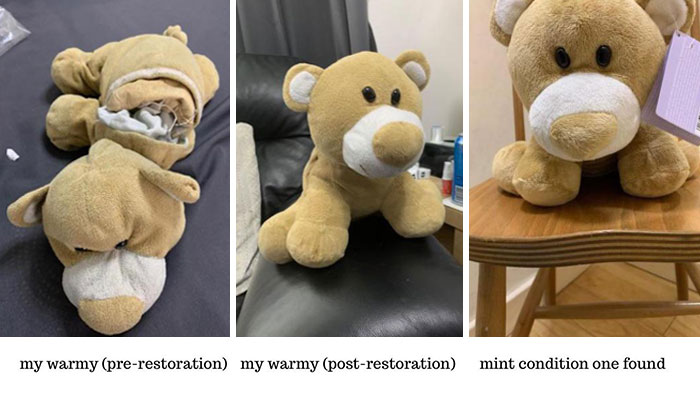 My Mum Found Me A Mint Condition Version Of My Childhood Bear So I Can Have One To Hold When My Original Is Too Worn Out