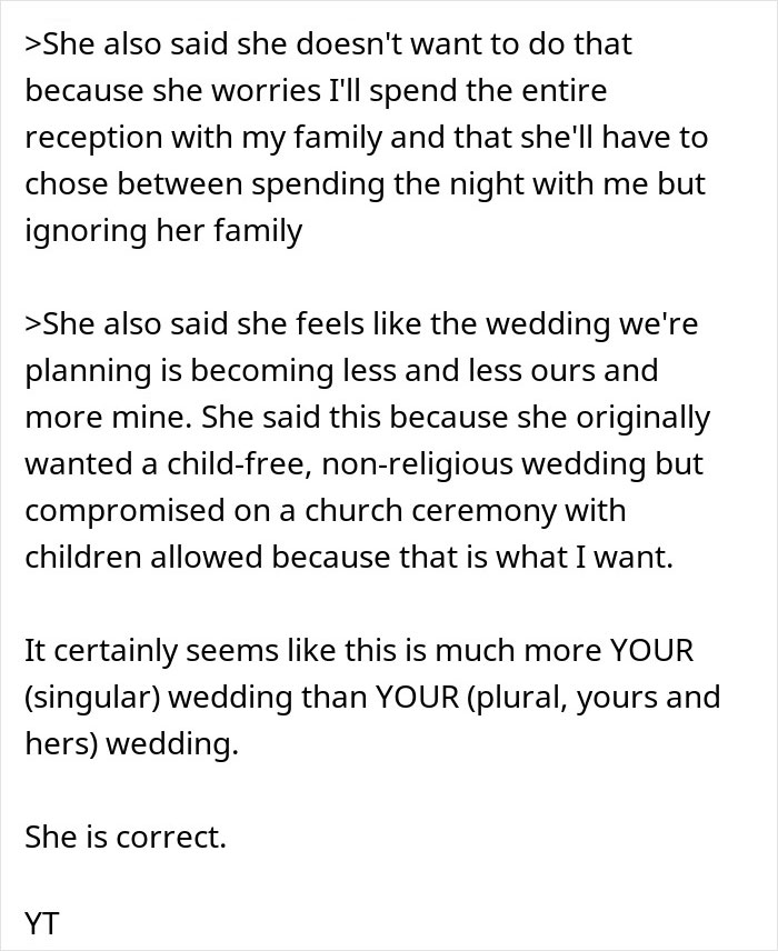Guy Runs His Wedding ‘Compromise’ Past People Online, Gets Called Out Guy Runs His Wedding ‘Compromise’ Past People Online, Gets Called Out