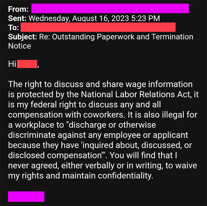 "Always Document Everything": Woman Gets Illegally Fired, Makes The Company Regret It