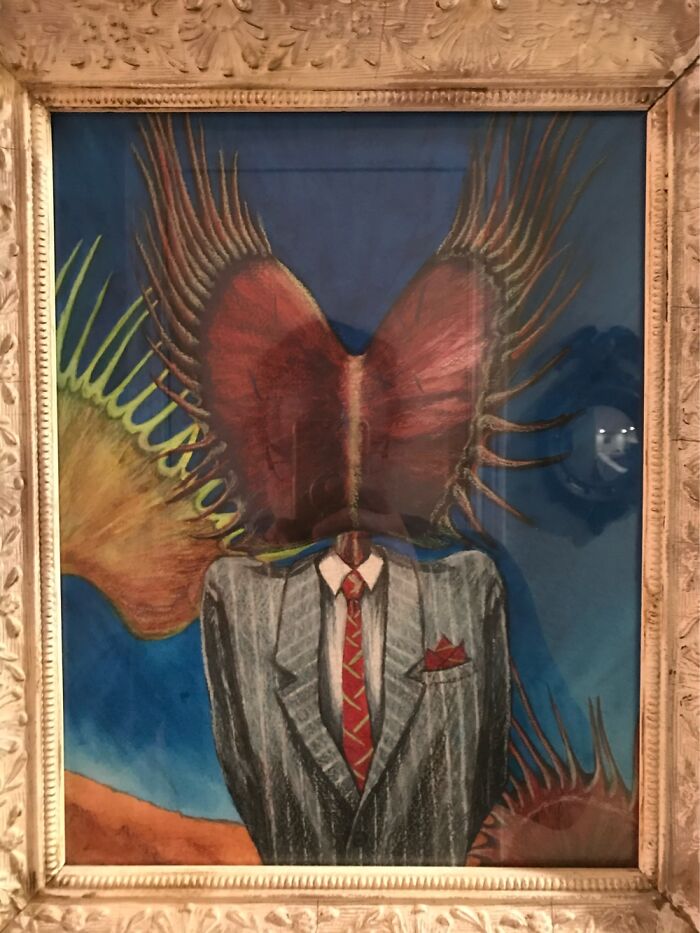 “Flytrap” Gouache And Colored Pencils