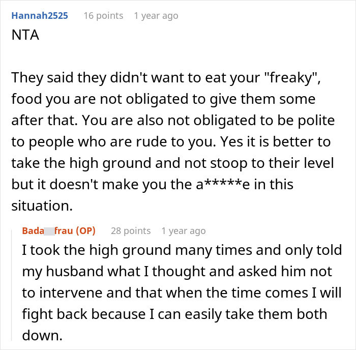 &ldquo;They&rsquo;re Not Savages&rdquo;: In-Laws Refuse To Eat Woman&rsquo;s Cooking, Regret It