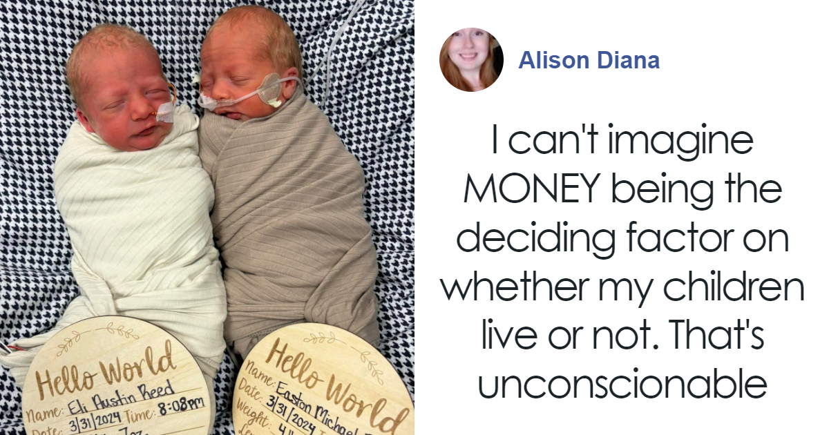 “This Makes Me Sick”: Newborn Twins Given Two Years To Live After Insurance Denies Them Treatment