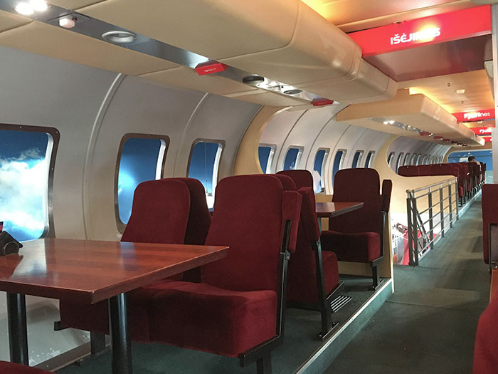 The Second Floor Of This Restaurant Is Made To Look Like An Airplane