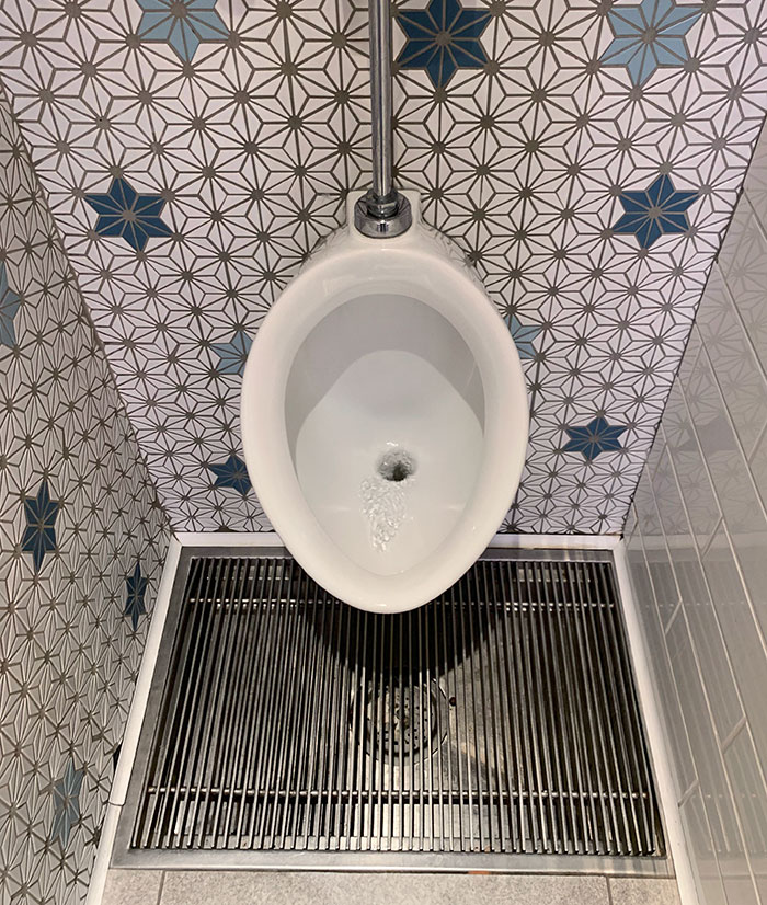 A Local Restaurant Made This Urinal For A Pee-Free Floor