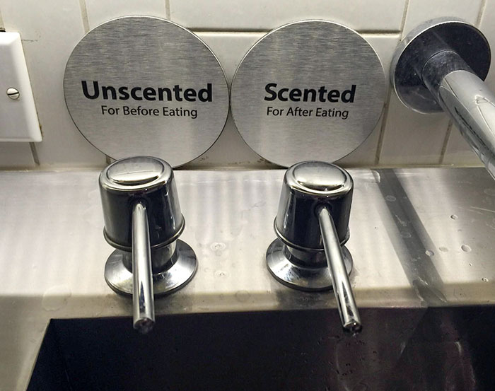 This Restaurant's Bathroom Has Two Different Kinds Of Soap