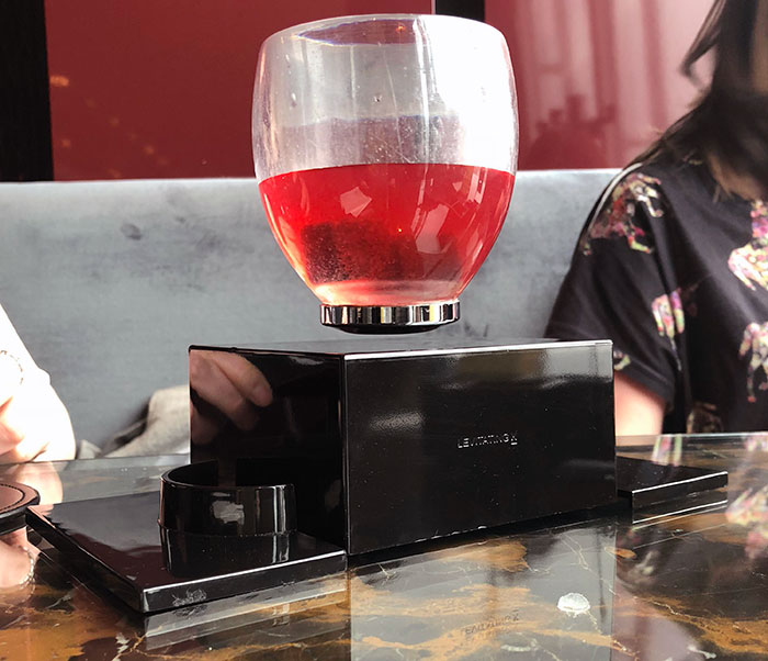 A Bar In London Served My Girlfriend's Cocktail In A Levitating Glass