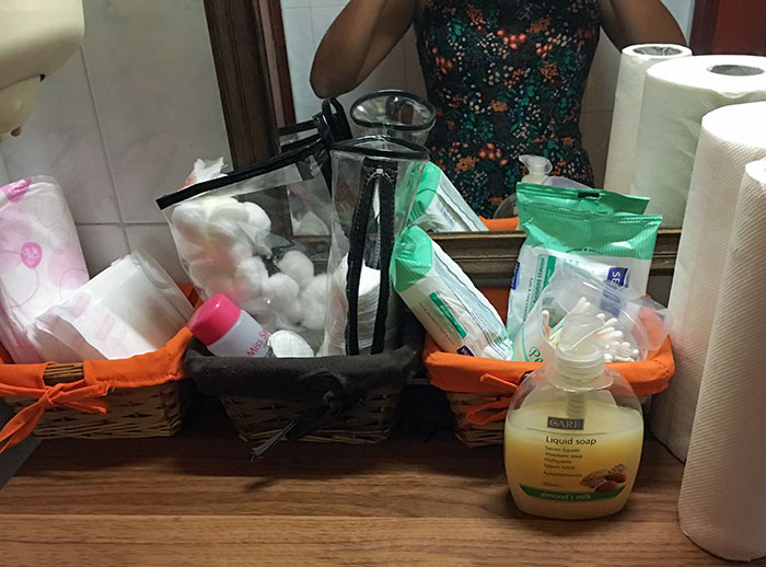 The Best Stocked Women's Toilet In A Restaurant I've Ever Came Across