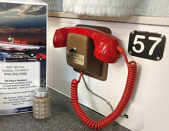 The Diner I'm At Only Takes Orders By Phone