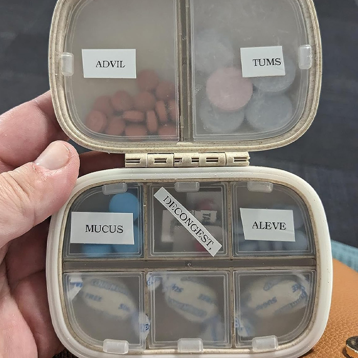 This Handy Travel Pill Organizer Will Save You Many Travel Headaches