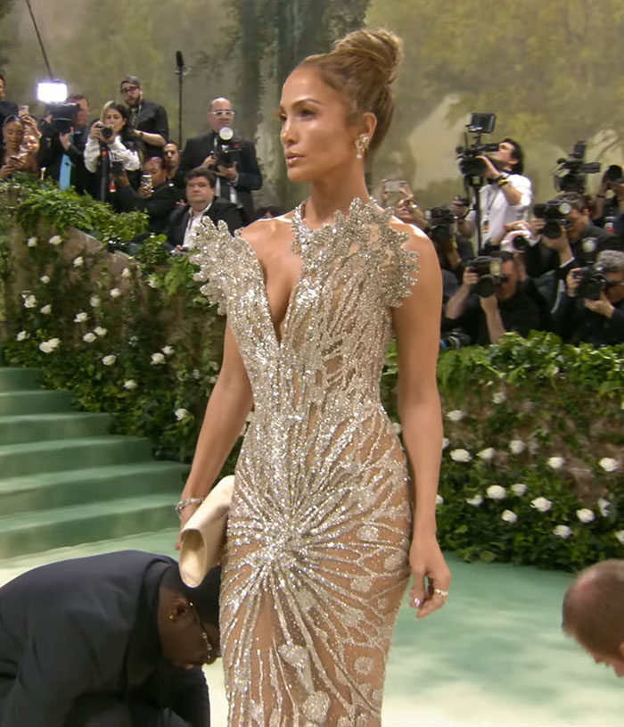 J. Lo Arrives At Met Gala Wearing Silver See-Through Dress She Said Would Leave Her &ldquo;Barely&rdquo; Able To Walk