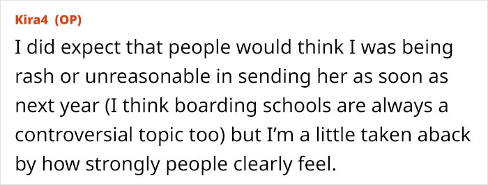 Internet Gives Mom A Reality Check After She Considers Sending Her 11 Y.O. To Boarding School