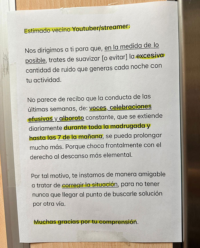 Man Calls Out Neighbor&rsquo;s Note Asking Him To Limit Night Streams&mdash;He Gets A Reality Check