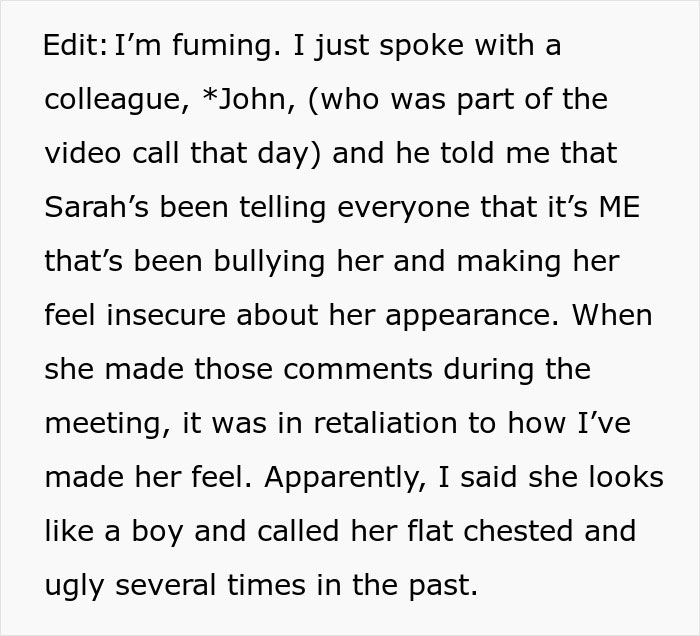 Coworker Keeps Mocking Woman Over Her Large Chest, It Finally Backfires On Her