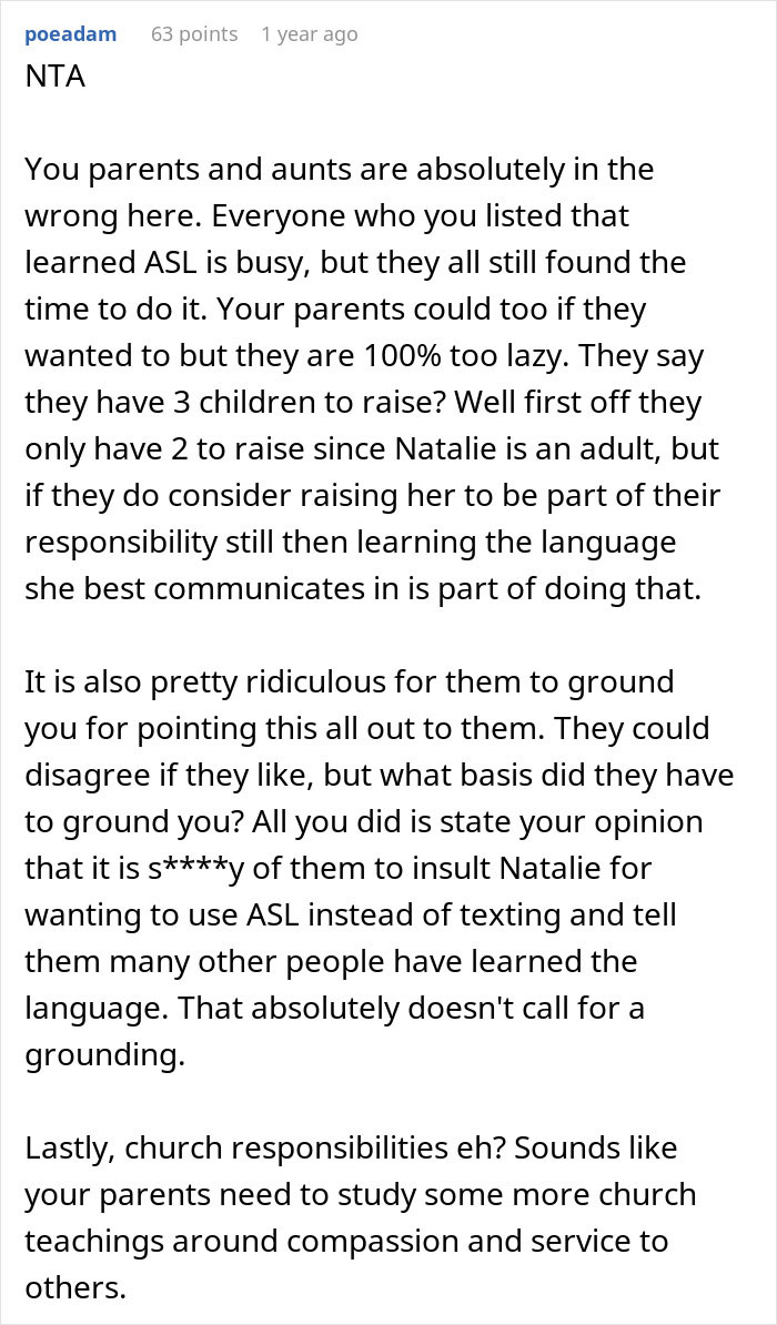 Son Points Out Everyone Who Learned Sign Language For Sister, Upsets Parents Son Points Out Everyone Who Learned Sign Language For Sister, Upsets Parents