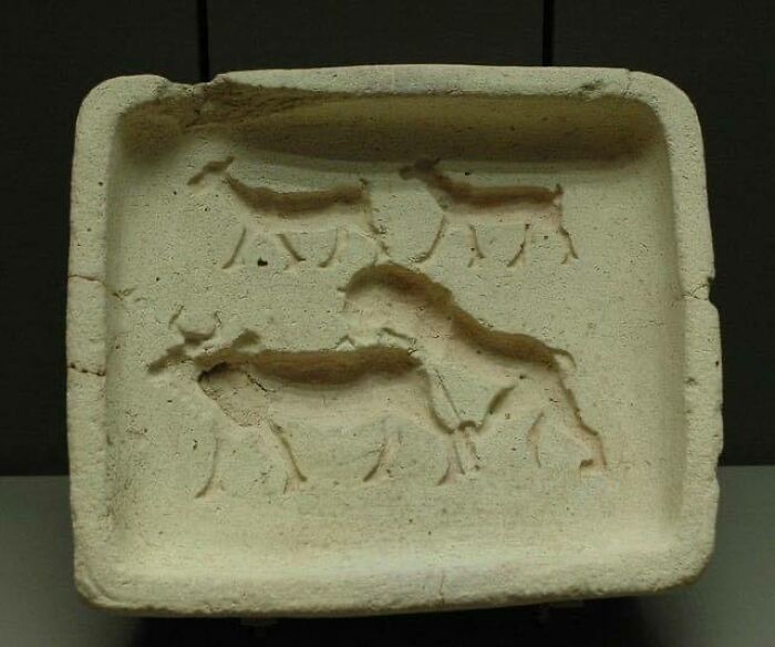 Baking Mold For Pastry Or Bread With Animal Images. Terracotta, Early 2nd Millennium Bc, Royal Palace At Mari. Excavated In 1935-1936, Currently In Louvre