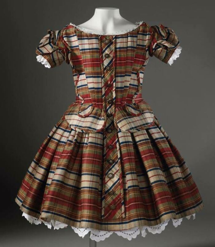 A Boy's Dress With Mother-Of-Pearl Buttons. England, Around 1865