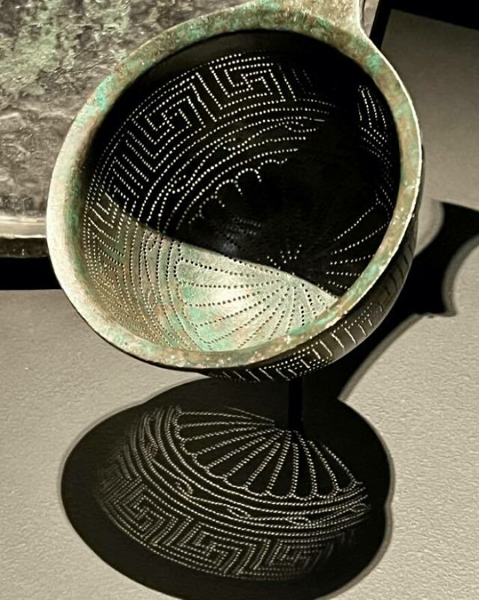 A Roman Bronze Colander From Pompeii, Italy, 1st Century Bce