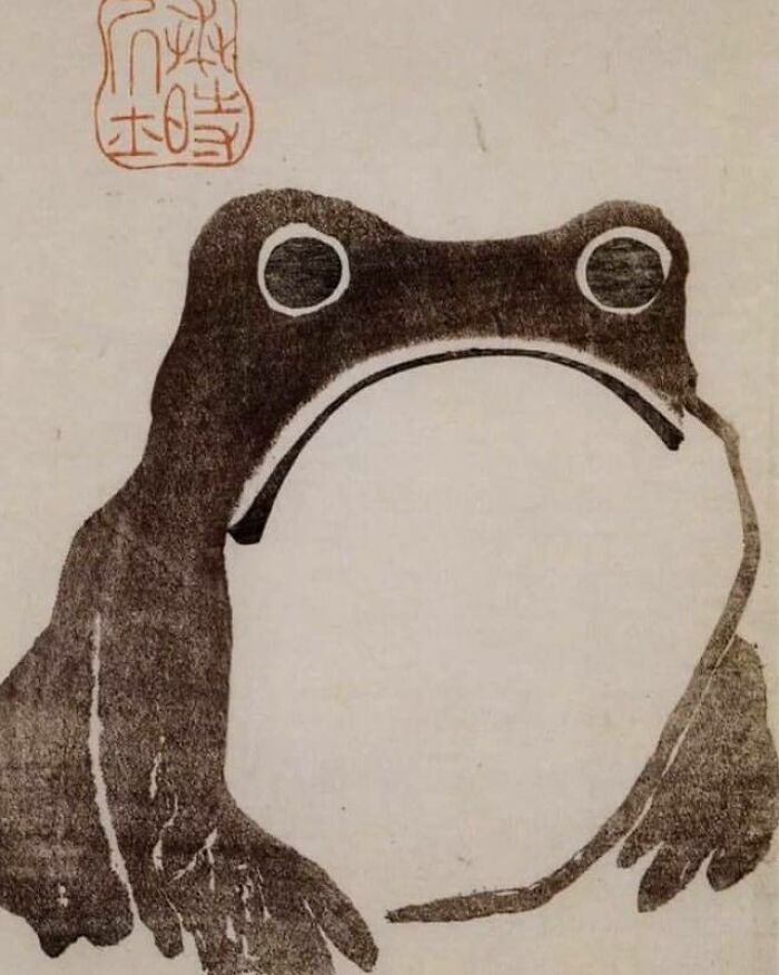 Frog, By The Japanese Artist Matsumoto Hoji. 1814 Ce