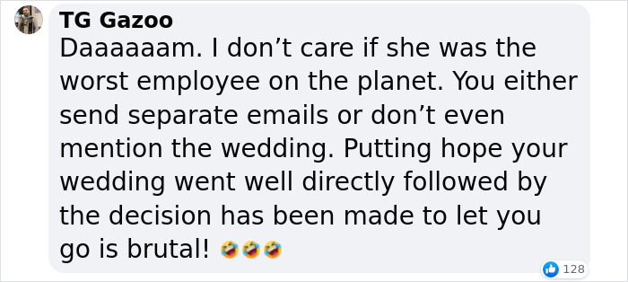 Bride Shocked To Receive A Message From Boss On Her Wedding Day Saying That She's Fired