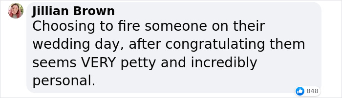 Bride Shocked To Receive A Message From Boss On Her Wedding Day Saying That She's Fired