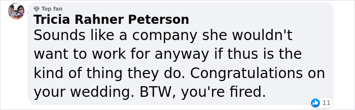 Bride Shocked To Receive A Message From Boss On Her Wedding Day Saying That She's Fired