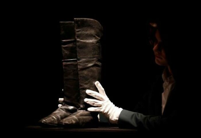 A Pair Of Boots Worn By Napoleon Bonaparte ~ The Black Morocco Leather Boots Were Made By Jacques On The Rue De Montmartre
