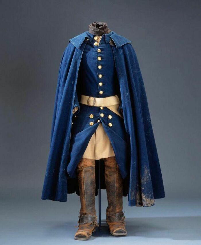 The Uniform Worn By King Charles Xii Of Sweden When He Was Killed By A Stray Shot During The Siege Of Fredriksten On 30th November 1718, Now In The Collections Of The Royal Armoury In Stockholm, Sweden