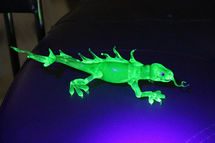 I Made This Uranium Glass Lizard I Made This Uranium Glass Lizard