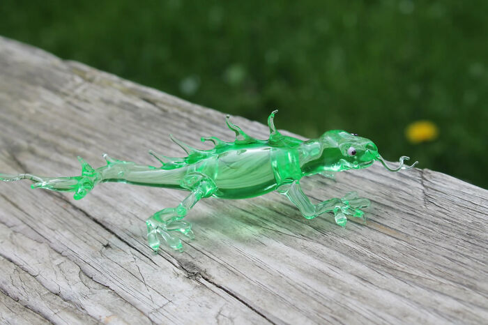 I Made This Uranium Glass Lizard I Made This Uranium Glass Lizard