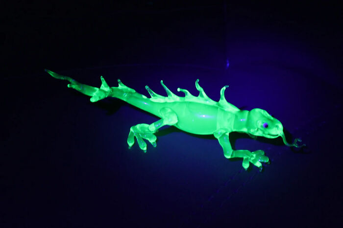 I Made This Uranium Glass Lizard I Made This Uranium Glass Lizard