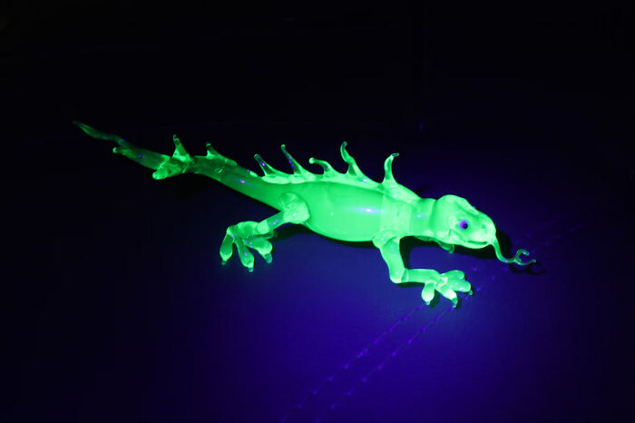 I Made This Uranium Glass Lizard I Made This Uranium Glass Lizard