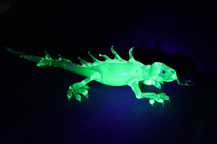 I Made This Uranium Glass Lizard I Made This Uranium Glass Lizard