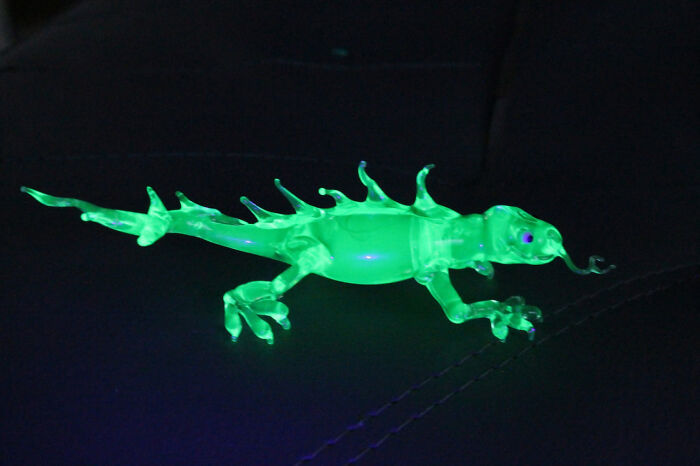 I Made This Uranium Glass Lizard I Made This Uranium Glass Lizard