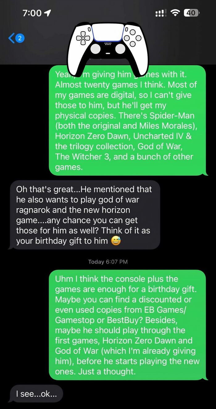 Giving My Cousin’s Son My Ps4 Pro + Games, But Cousin Also Wants Me To Get Cad160+tax Worth Of Games