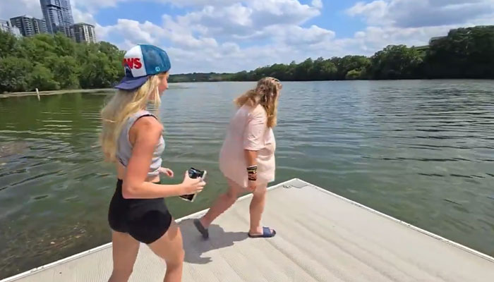 "The Lady Wanted To Swim": Kick Streamer Under Fire After Paying Non-Swimmer To Jump Into Lake