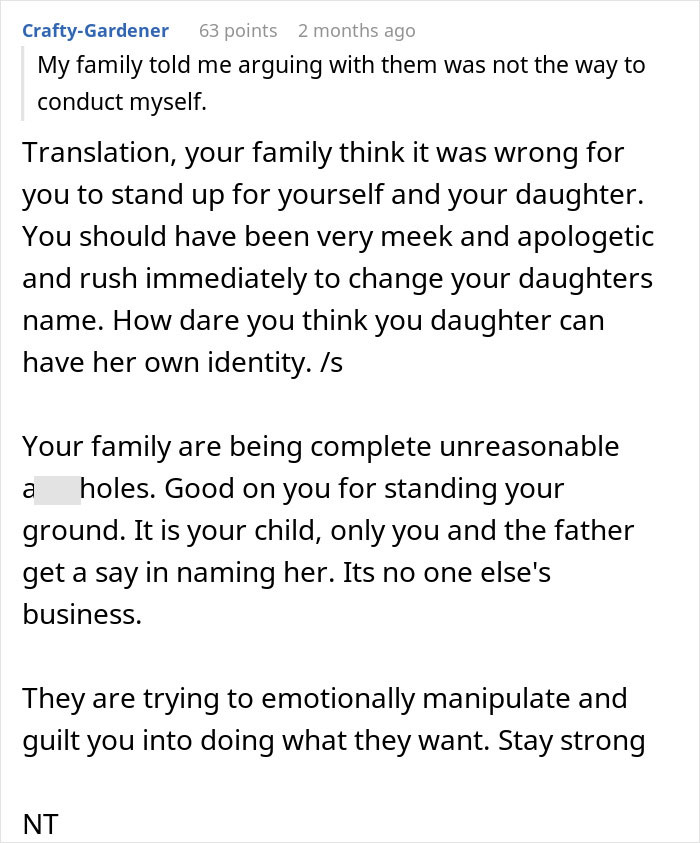 Manipulative Family Outraged As Mom Rejects Naming Her Baby After Late Aunt Manipulative Family Outraged As Mom Rejects Naming Her Baby After Late Aunt