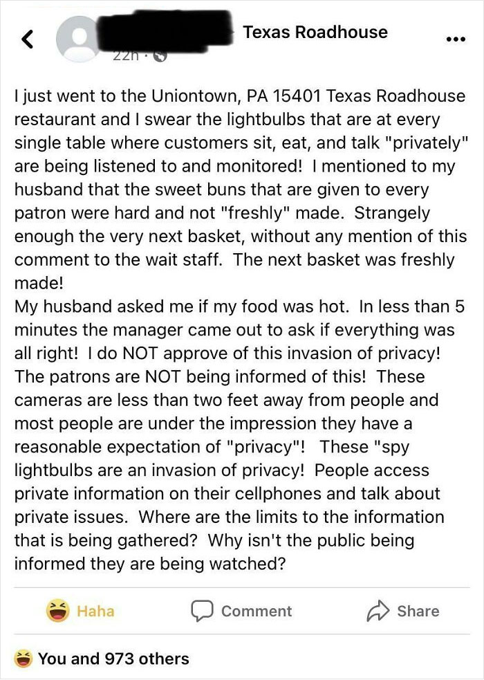 The Lightbulbs Are Listening