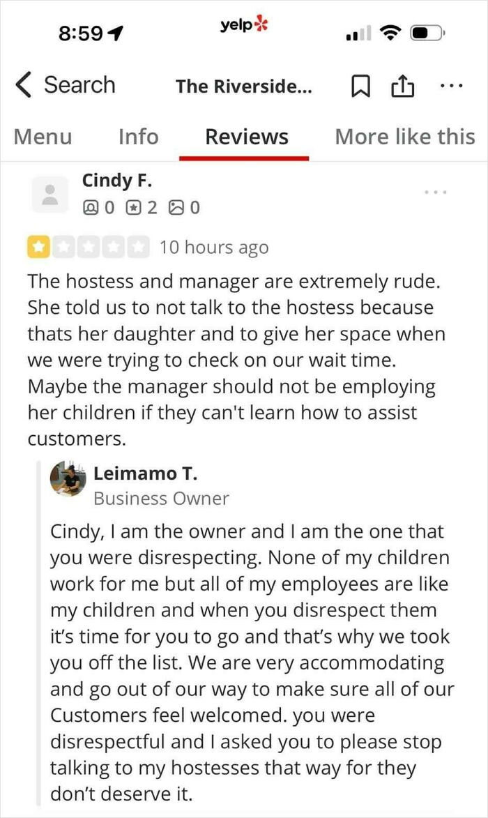 Karen Is Pissed Off With The Servers