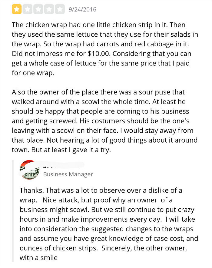 Do Not Tell Me How To Chicken Wrap