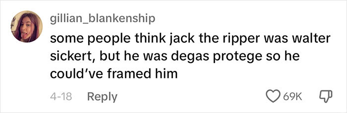 Woman Shares Eerily Accurate Theory That Jack The Ripper May Have Been A Famous Artist