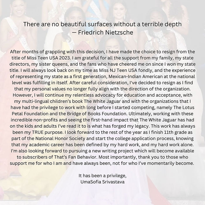 &ldquo;I Am Silenced&rdquo;: People Think Miss USA&rsquo;s Resignation Post Hides Secret Cry For Help