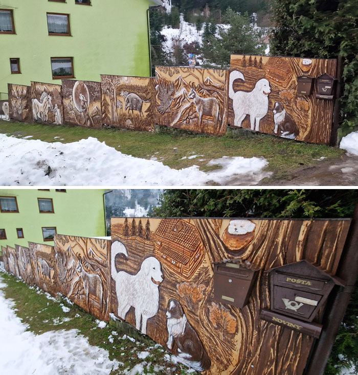 La valla única del vecino