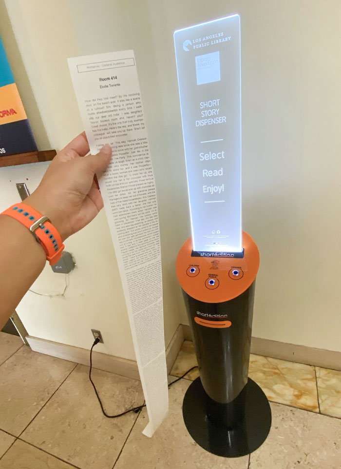 Short Story Dispenser At Los Angeles Public Library Central