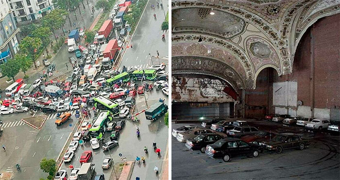 30 Nuevos ejemplos del «infierno urbano» que los humanos construyen para sí mismos