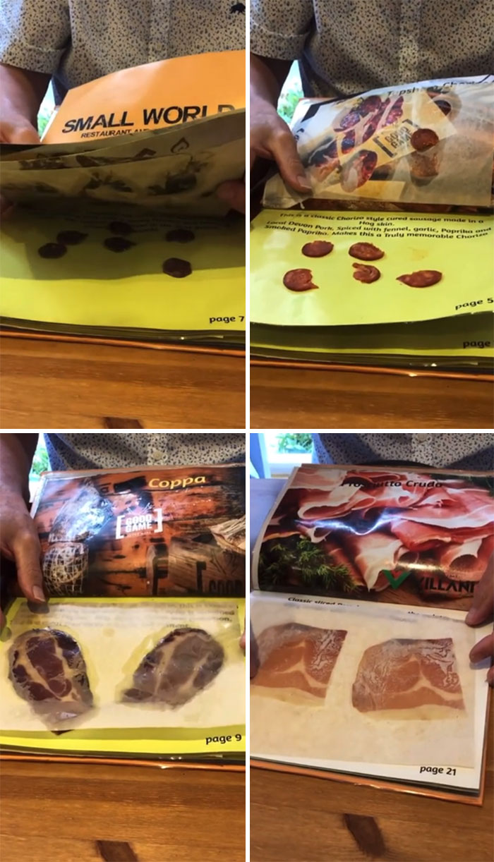 Friend Of Mine Went To A Restaurant And Their Starter Came In A Book